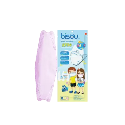 Khẩu Trang KF94 Trẻ Em Hồng Bịch 10 Cái